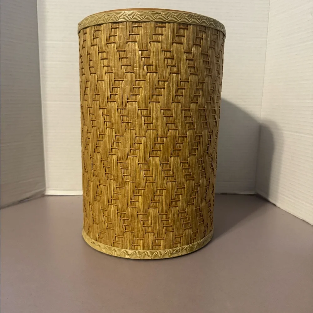 Woven Rattan Waste Basket